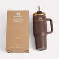 Stanley The Coder No. 2 Flowstate Tumbler shown next to its original packaging box.