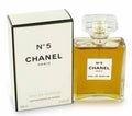 Chanel No. 5 Eau de Parfum bottle with its signature cream-colored box, shown on a clean white background.